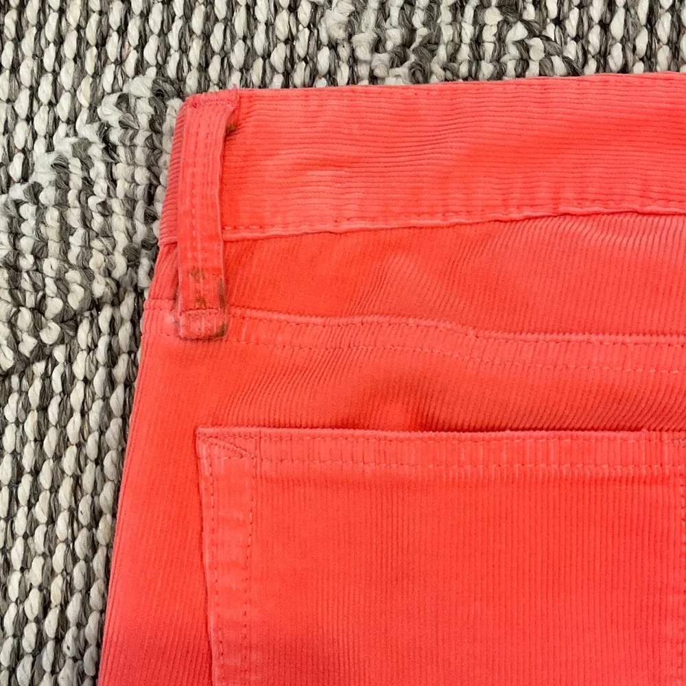 GAP Women's Bright Coral Straight Leg Jeans corduroy thin cotd